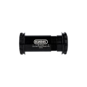 Elvedes Trapas Cupset Twistfit DUB BB30/PF30 in zwart, fietsaccessoire voor trapasinstallatie, close-up van de onderdelen