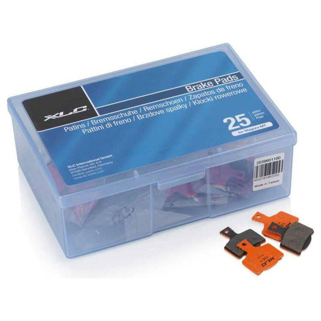 XLC remblokjes voor Magura MT2/4/6/8 DS A, set van 25 schijfremblokjes voor mountainbikes op de afbeelding