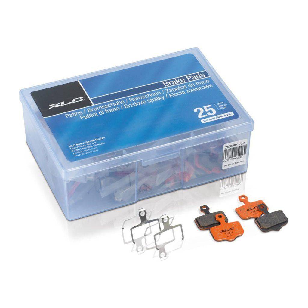 XLC remblokjes voor Avid Elixir DS A schijfremmen, set van 2 remblokjes voor fietsremmen.