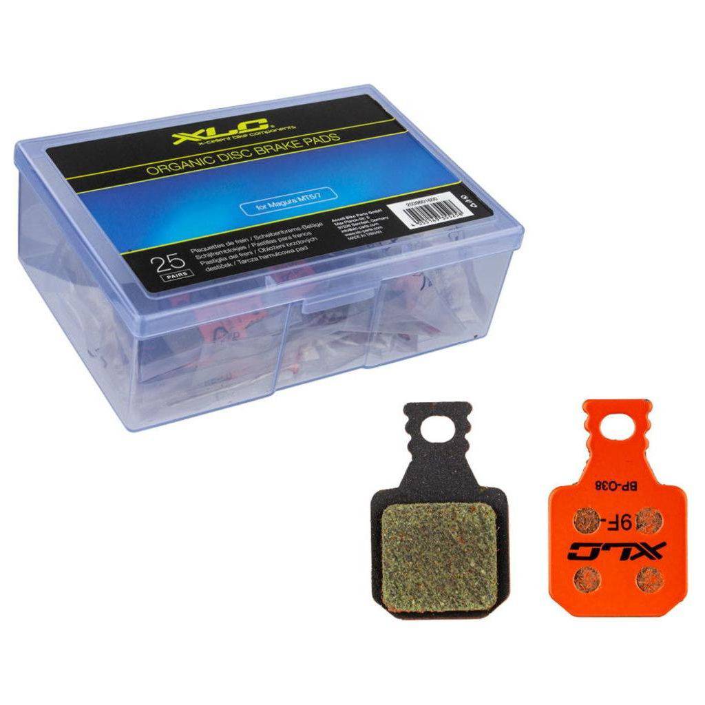 XLC remblokjes voor Magura MT5 en MT7 schijfremmen, set van 25 stuks, geschikt voor mountainbikes.