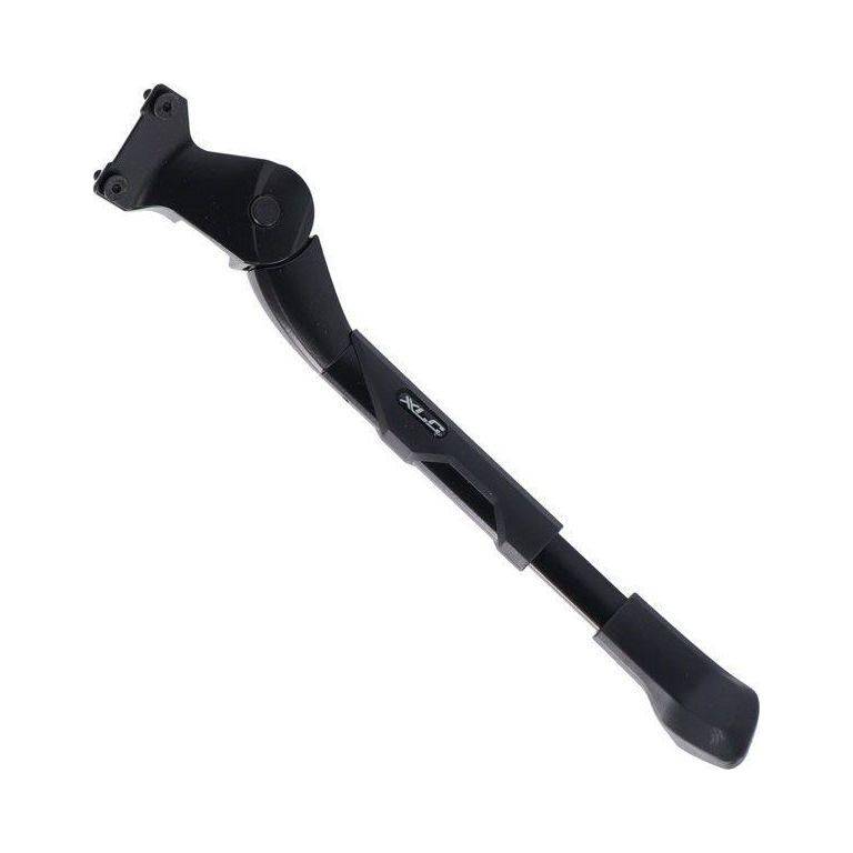 Zwarte XLC standaard voor 26/28 inch fietsen met 40mm vorkverstel en M6 bevestiging, geschikt voor V-vorken.