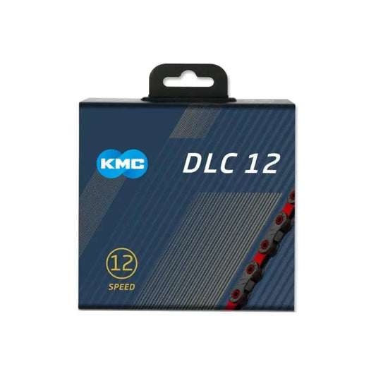 Kmc Fietsketting Dlc12 Zwart/Rood 126 Schakels - Le Coq Wielerartikelen