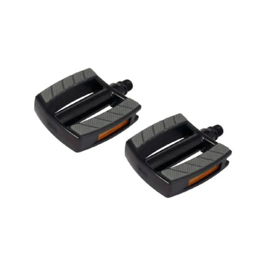 Marwi Pedaalset Sp-2828 Aluminium Huis Non-Slip - Zwart/Zilver (Op Kaart) - Le Coq Wielerartikelen