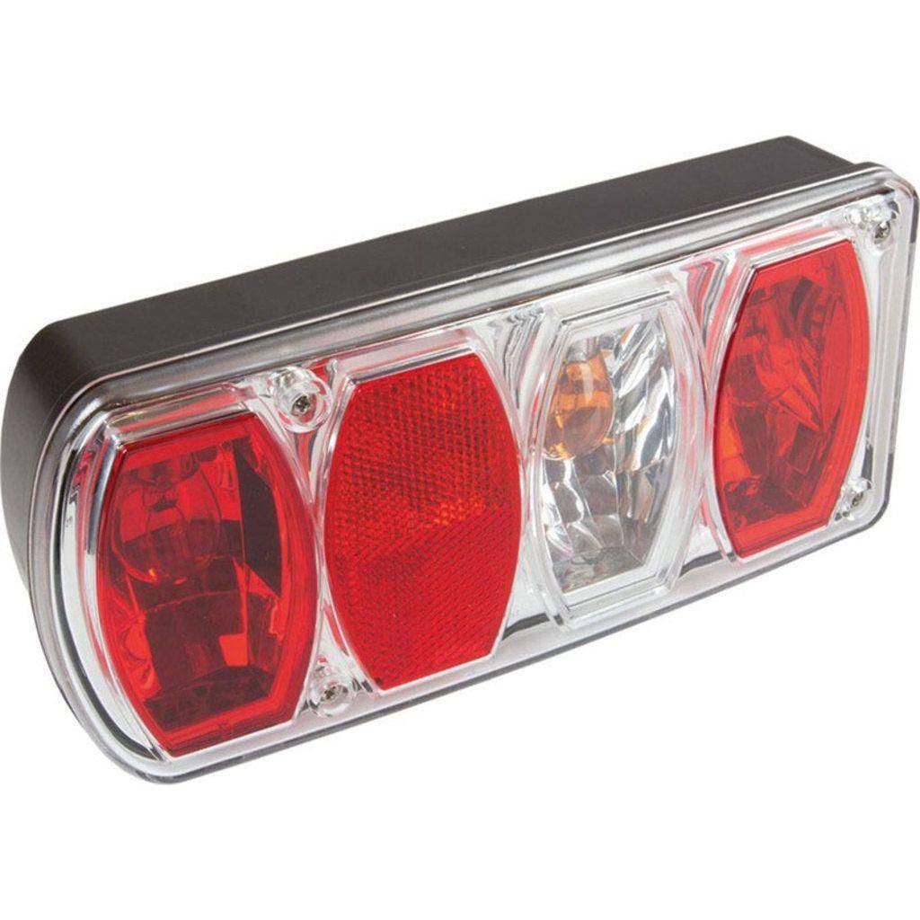 XLC Azura/Xtra CC-X20 fietsendrager achterlicht met LED-verlichting en bevestigingsbeugel, zwart kunststof ontwerp