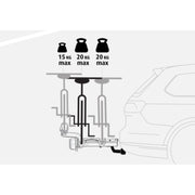 XLC VC-X26 Azura/Xtra/2.0 fietsframe-adapter in grijs, geschikt voor uitbreiding en compatibiliteit met verschillende fietstypes