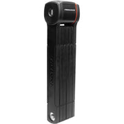 Zwart Trelock FS380 Trigo Smart X-Press vouwslot van 85cm, stevig en veilig voor fietsbeveiliging.