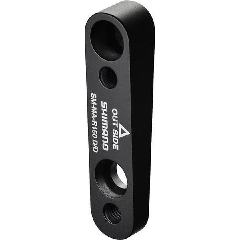 Shimano SM-MA-R160D/D 160 mm remschijfadapter voor Flat Mount remmen, zichtbaar in de afbeelding.