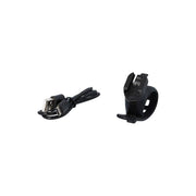 Zwarte XLC Proxima CL- LED USB koplamp met bevestigingsband voor fiets, helder licht voor veilig fietsen.