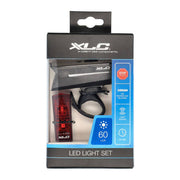 XLC Verlichtingsset Proxima Plus Cl-S24+ met voor- en achterlicht, zwart, inclusief bevestigingsmateriaal