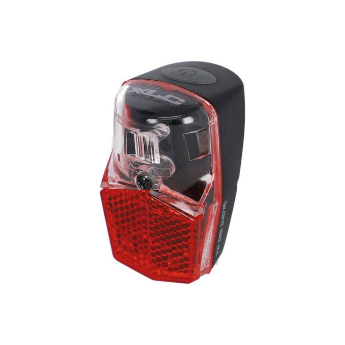 XLC achterlicht Cl-E53 met heldere lens en bevestigingsbeugel voor veiligheid en zichtbaarheid tijdens het fietsen.