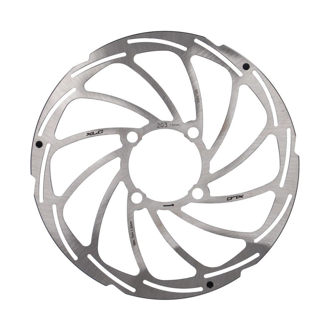 XLC BRX114 remschijf 1.8mm voor Rohloff 4-gats, zilver, geschikt voor fietsremmen, zichtbaar in de afbeelding