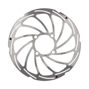 Zilveren XLC Brx114 remschijf Rohloff 1.8mm voor 4-versnellingsnaven, zichtbare remoppervlakte en bevestigingsgaten