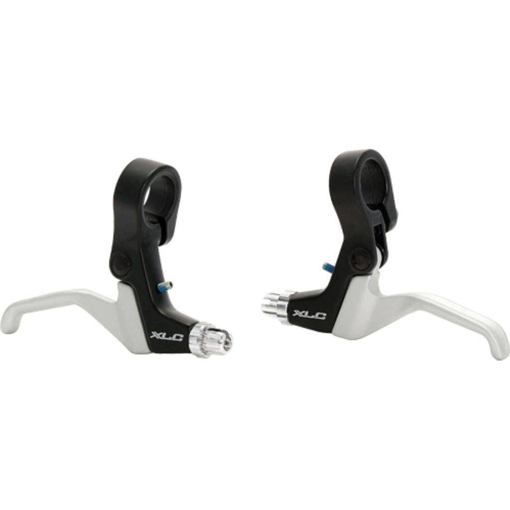 XLC Mini V-brake remgreep zwart/zilver voor V-brake en cantilever, losse remgrepen voor fiets, model BL-V03