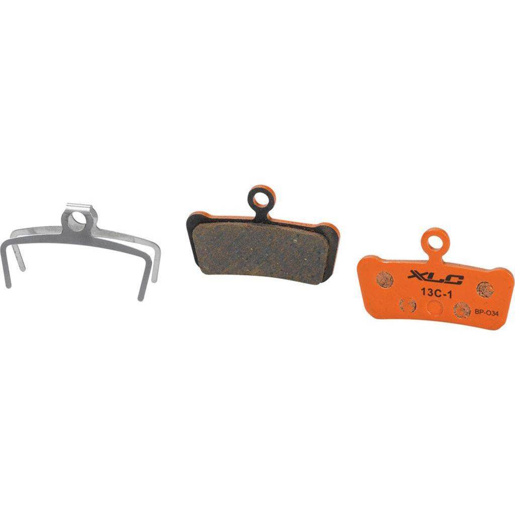 XLC remblok Avid/Sram set A 2, schijfremblokjes voor fietsremmen, zwart met merklogo, geschikt voor Avid en Sram remsystemen