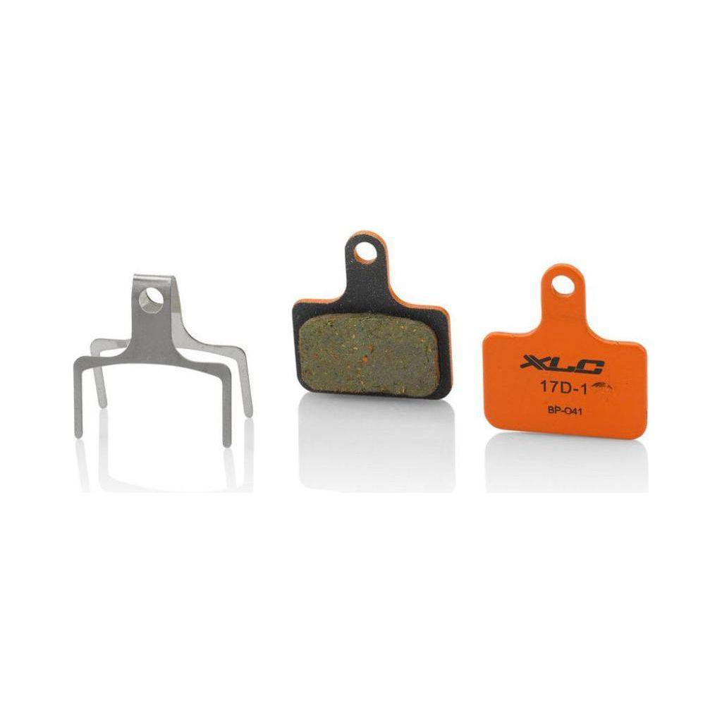XLC remblokjes voor Shimano Dura Ace/Ultegra disc remmen, oranje organic set van 2 stuks, geschikt voor schijfremmen.