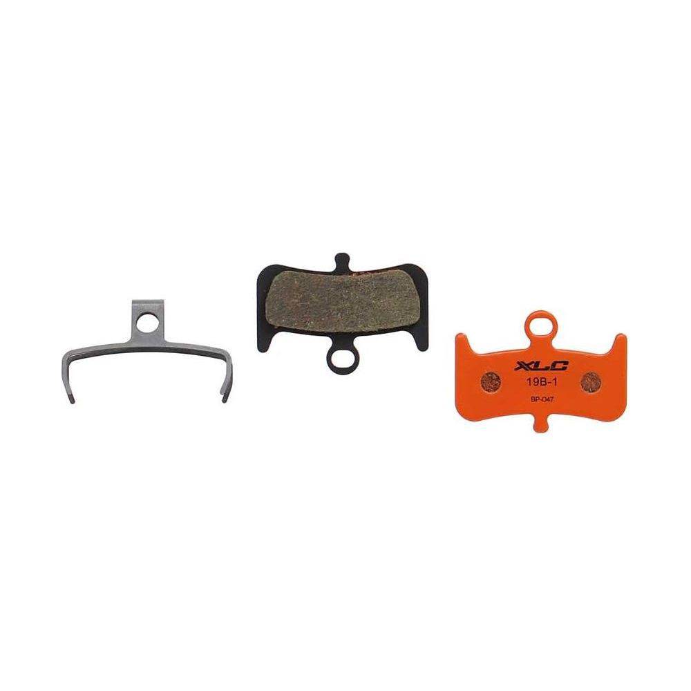 XLC remblok Hayes Dominion A4 set A, schijfremblokjes voor fiets, zichtbaar in de afbeelding.