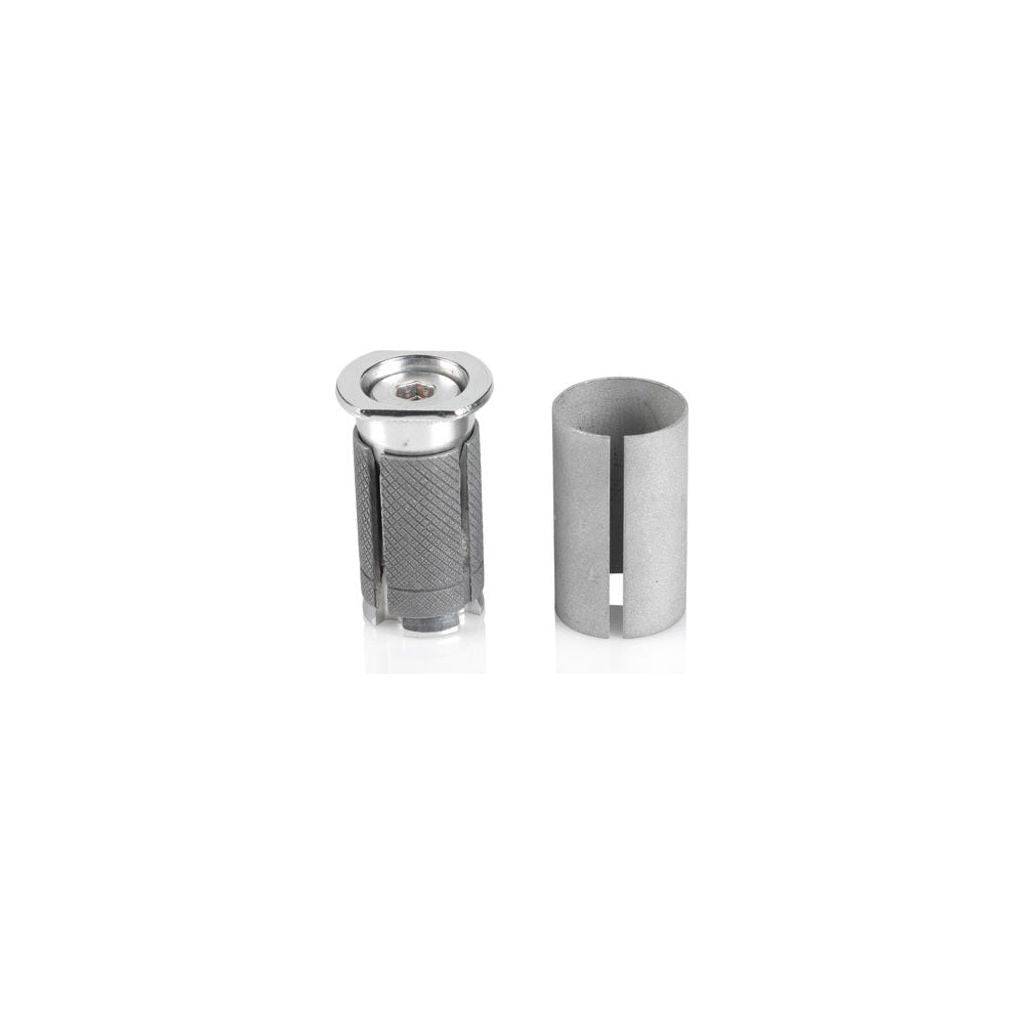 XLC Vorkd Ahead Plug 11/8 Zi Apc03, zwart met metalen bevestigingsring, zichtbaar op de fietscomponent.