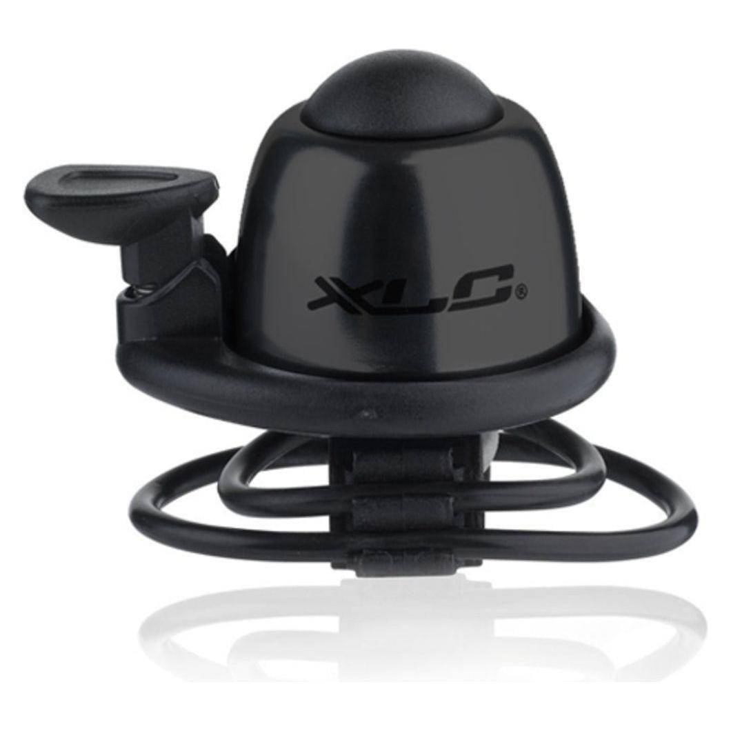 XLC fietbel DD-M07, heldere gele fietsbel met draaiknop, bevestiging voor stuur, voor veilig en makkelijk gebruik op fiets.