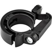 XLC fietbel ringvormig Rind Dd-R01, zwarte ringvormige fietbel voor fietsaccessoires, close-up, op de fiets gemonteerd