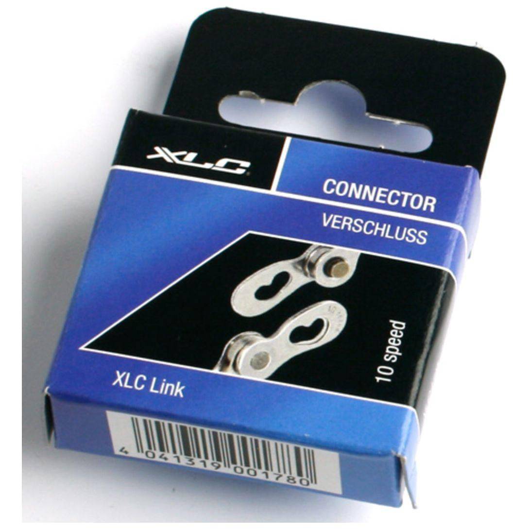 Zilveren XLC CC-X07 10V schakelkoppeling voor fiets, zichtbaar met 11/128 inch maat en metalen constructie