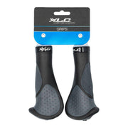 XLC Ergo Gr-S22 handvat, ergonomisch zwart en grijs, 135 mm lang, geschikt voor fietsen en comfortabel in de hand