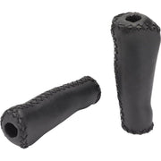 XLC Retro handvat Gr-G11, 135 mm, voor fiets, zwart kunststof met metalen bevestiging, geschikt voor stelsels.