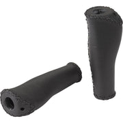 XLC handvat Gr-S29 van leer, 135 mm per stuk, geschikt voor fiets of scooter, zichtbaar op de afbeelding
