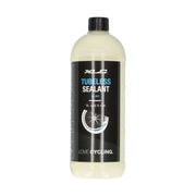 XLC bandenreparatieschuim sealant BL-W21 in 500ml fles, geschikt voor snel lekreparatie van banden.