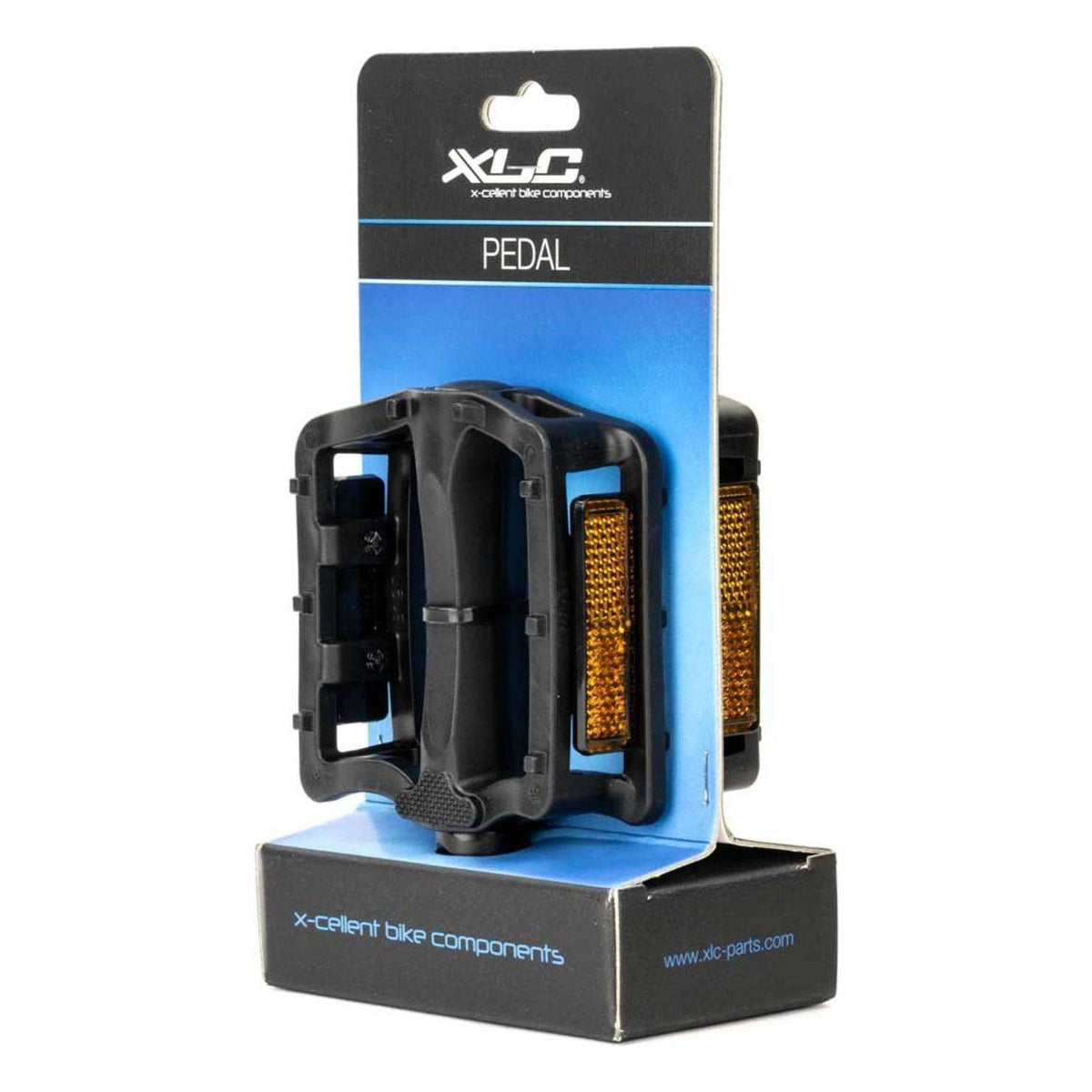 XLC Freestyle MTB pedaal PD-M27 zwart met 9/16 inch as, geschikt voor mountainbikes, zichtbaar in de afbeelding