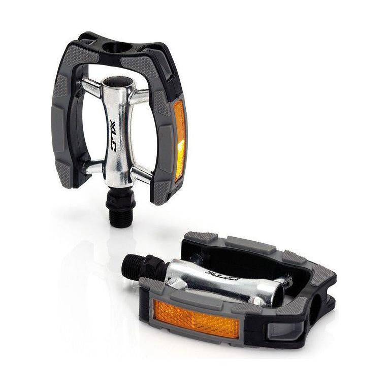 XLC Comfort Pedaal PVC en aluminium voor stadsfiets en elektrische fiets, stevig en comfortabel trapper, geschikt voor PDC07 model
