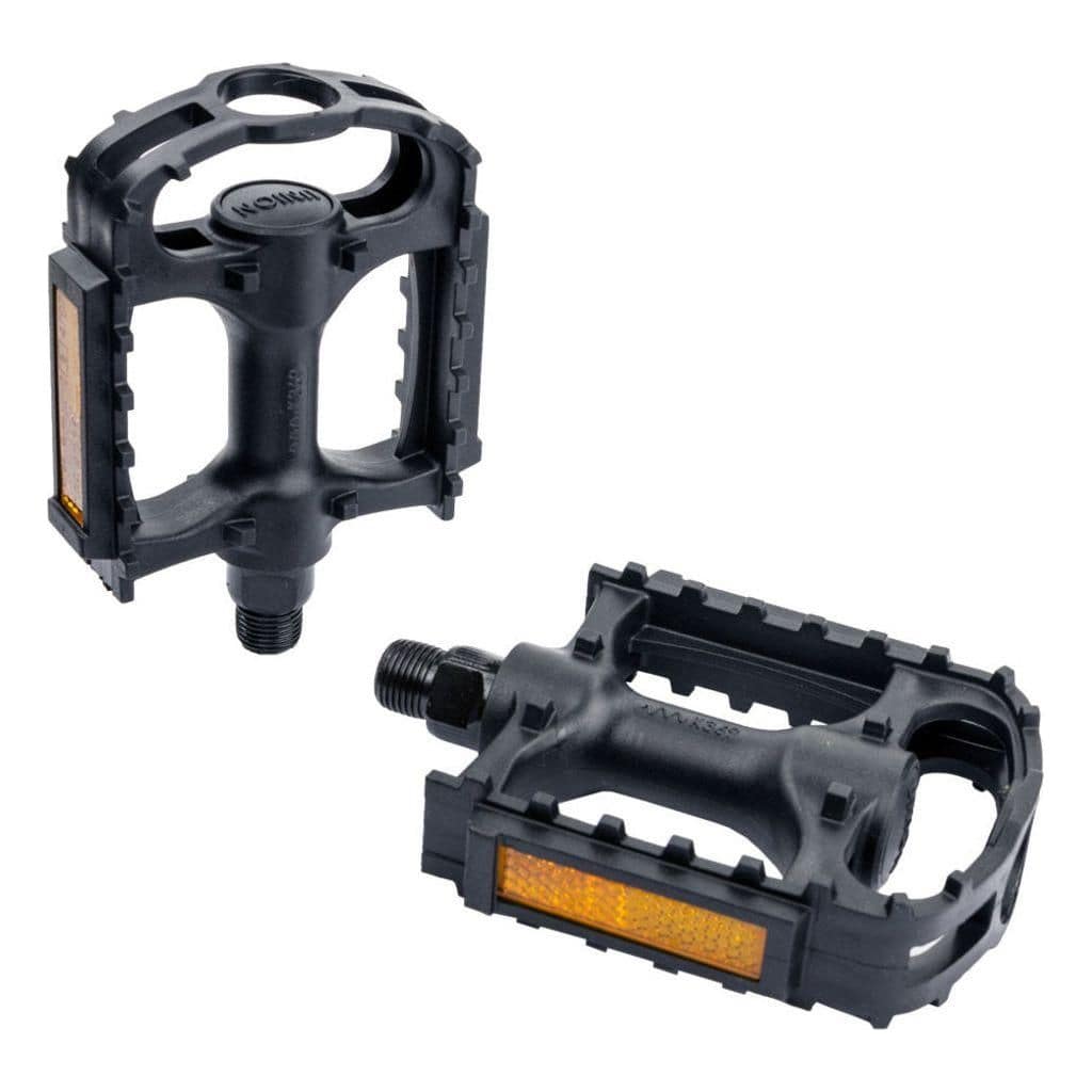 XLC sport pedalen van PVC in grijs en zwart voor stads- en elektrische fietsen, model PDC18, 9/16 inch.