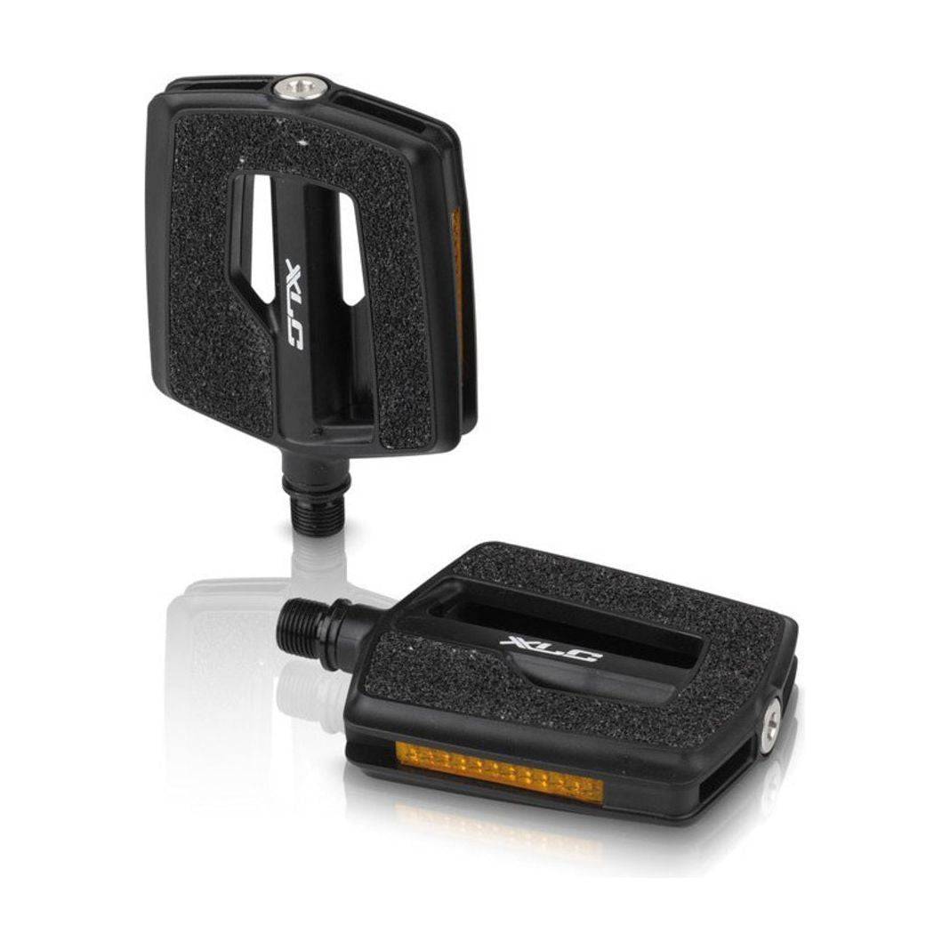 Zwarte XLC Comfort PD-C10 fietspedalen met 9/16-inch snelkoppeling, geschikt voor stads- en elektrische fietsen, per stel