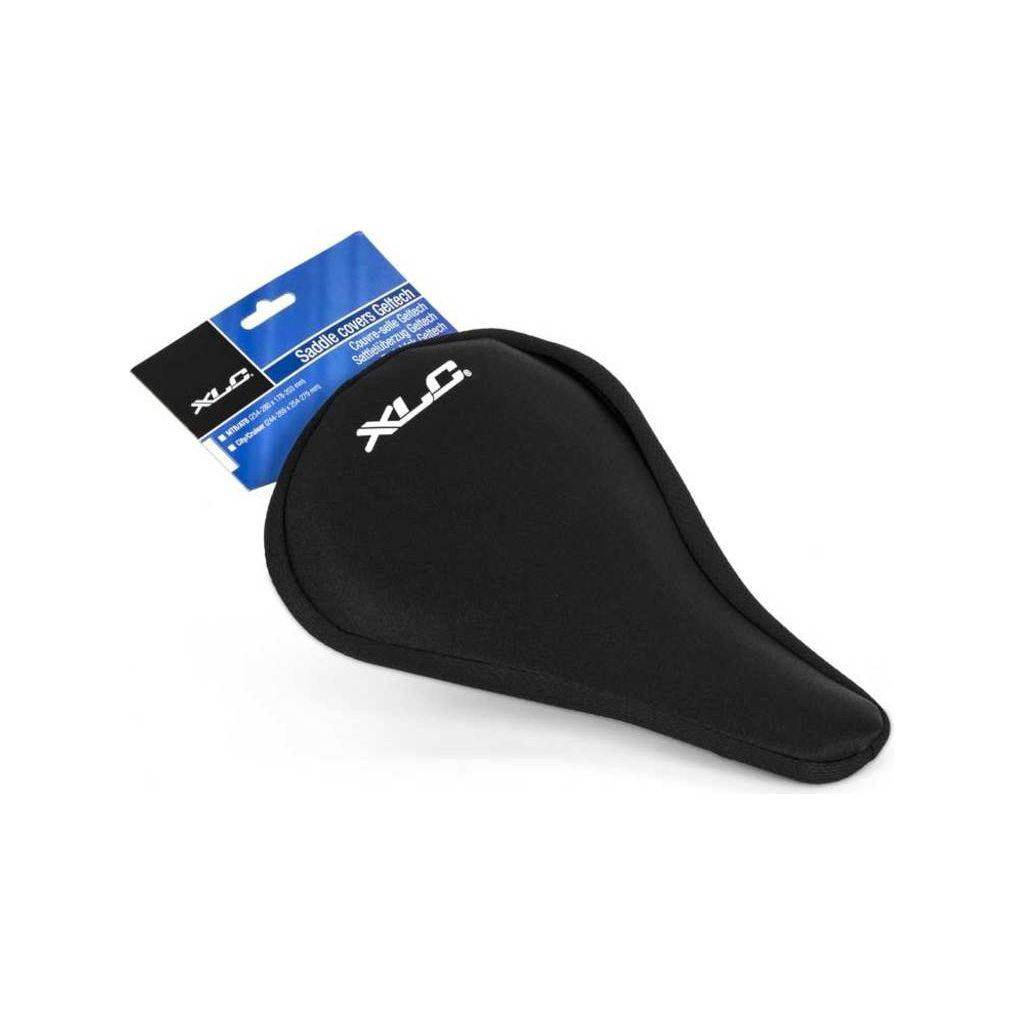 Zwart XLC zadeldek Atb Geltech, comfortabel zadelhoes met gelvulling voor fietsers, zichtbaar op de afbeelding.