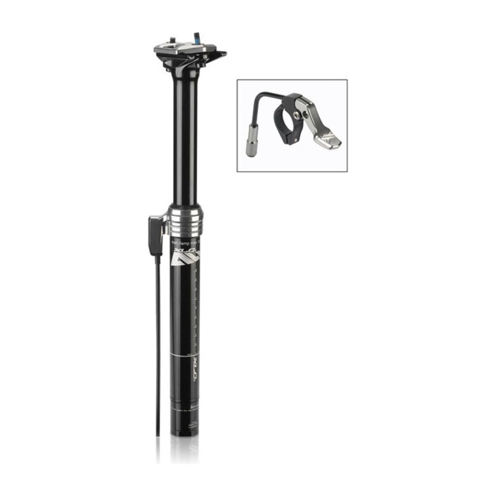 XLC Zadelpen All Mountain SP-T10 Dropper Remote  Aluminium Zwart - Le Coq Wielerartikelen