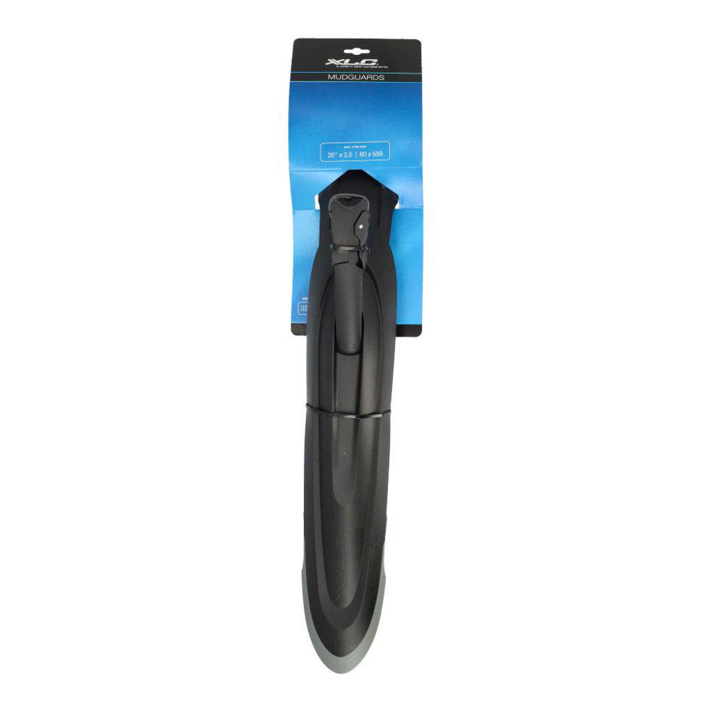Zwarte XLC spatbordenset voor 26/29 inch mountainbikes, gemaakt van magnesium, geschikt voor shock- en dirtboard.