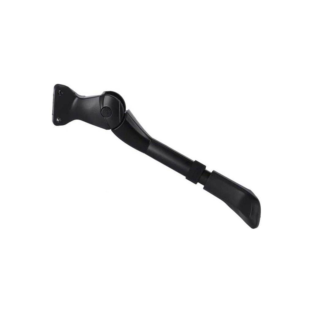 Zwarte XLC standaard voor 16/24 A Vork, 40mm verstelling, geschikt voor fiets, zichtbaar op afbeelding.