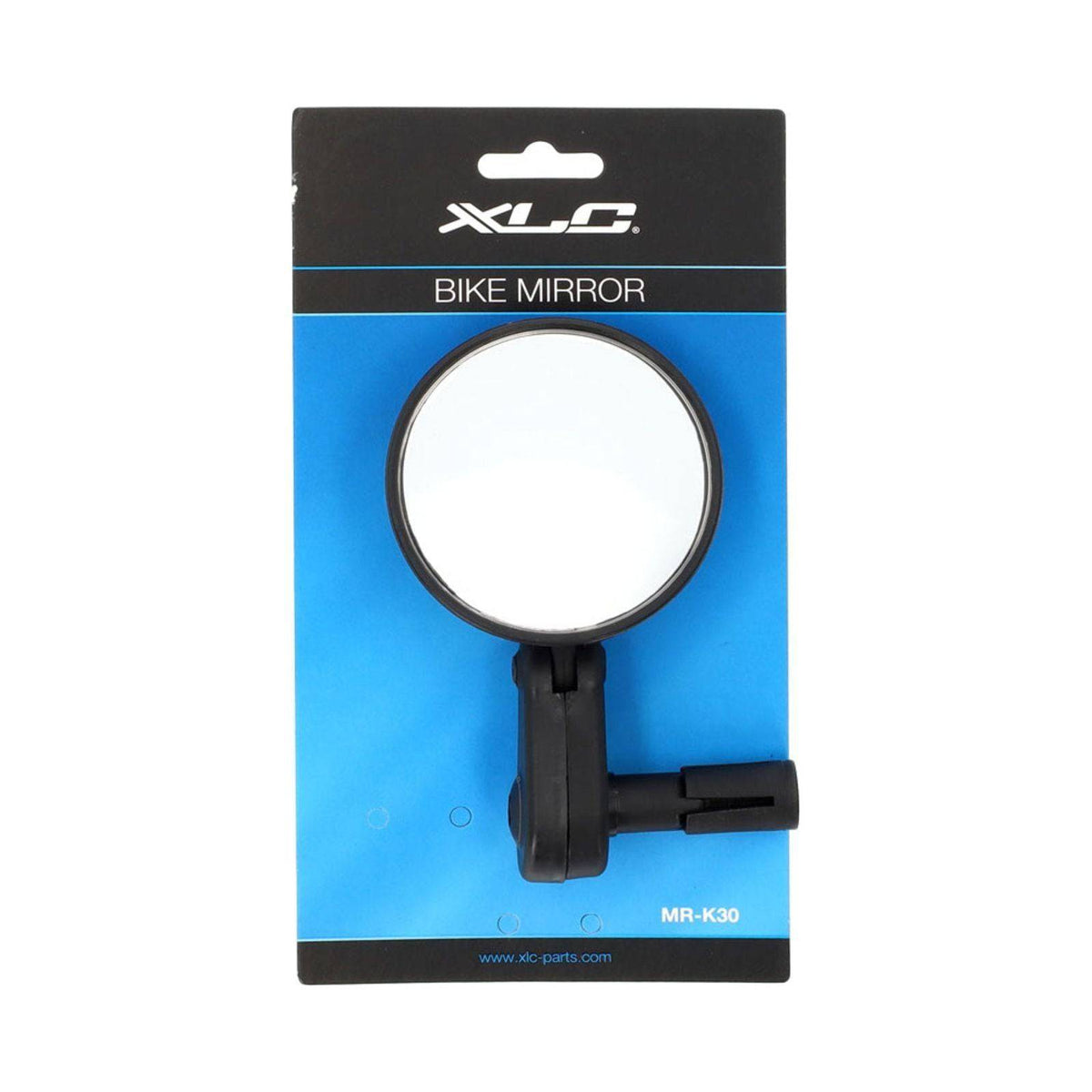Zwarte XLC Mr-K30 fietsspiegel links en rechts, 75 mm diameter, voor veilig fietsen en goede zichtbaarheid