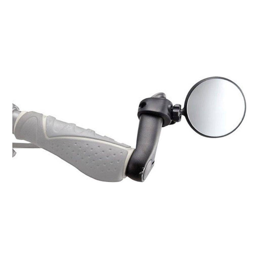XLC MR-K03 verstelbare fietsspiegel met klem, diameter 22,3-33 mm, en 60 mm spiegel voor fietsreparaties en veiligheid