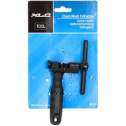 Zwarte XLC kettingpons Hg/Ug De Luxe To-S28 6/10V met handvat en verstelbare opening, geschikt voor kettingsamenstelling.