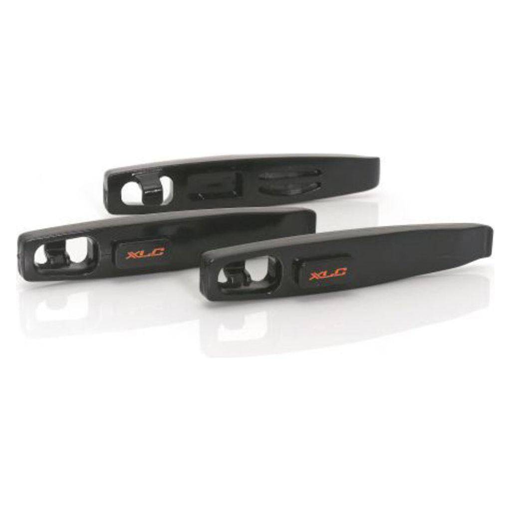 Set van drie XLC bandenlichters To-S58 van PVC in zwart, ideaal voor het verwijderen van banden van velgen.