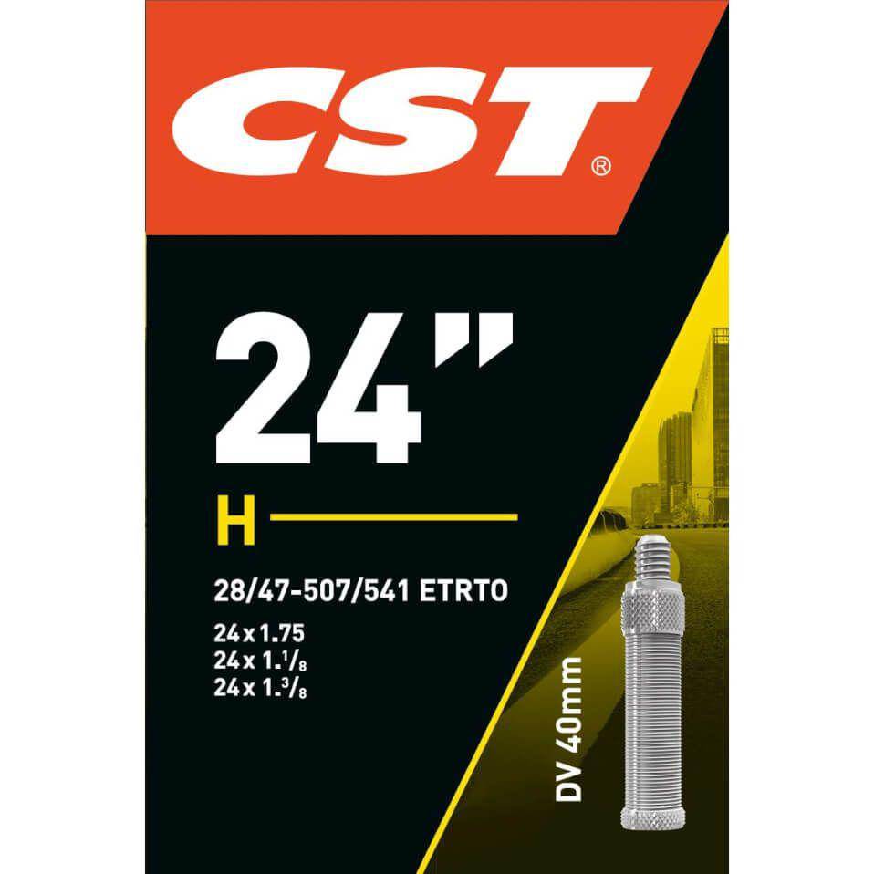 CST binnenband 24 inch met ventiel, geschikt voor 24 x 1.10-1.75 inch banden, zichtbaar met ventiel en merknaam