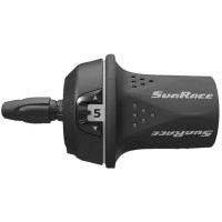 Sunrace 5-speed TSM21 rechter shifter, lichtgewicht en geschikt voor racefietsen, met ergonomisch ontwerp.