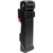 Zwart Trelock FS380 Trigo Smart X-Press vouwslot, 85cm lang, beveiligingsfietsslot in gesloten vouwstijl, zichtbaar in afbeelding