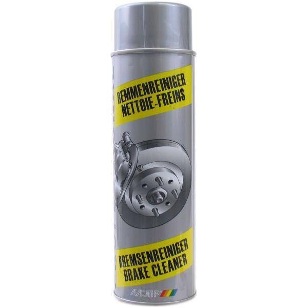 Motip remreiniger spray voor remmen, 500 ml, schoonmaakmiddel voor remsystemen met sprayfles op de afbeelding