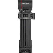 Zwart Trelock vouwslot FS480 Cops X-Move 130cm, stevig beveiligingsslot voor fietsen, zichtbaar in de afbeelding