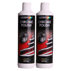 Chroompolish van Motip, 500 ml, reinigingsmiddel voor het glanzend en schoon maken van chroomoppervlakken.