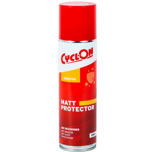 CyclOn Matt Cleaner spray voor matte raamframes, reiniging en bescherming, sprayfles op een wit oppervlak