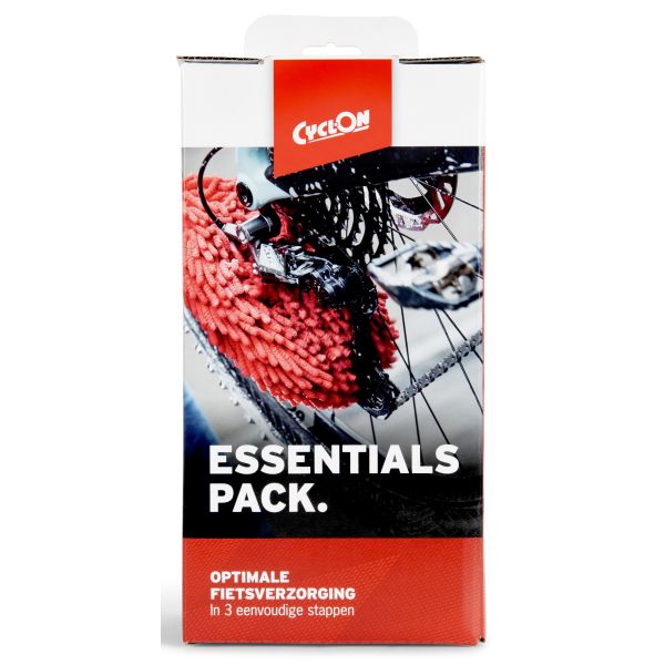 CyclOn Essential Pack all weather smeer- en onderhoudspakket met schoonmaakset voor fiets en ketting.