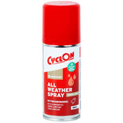 CyclOn All Weather Spray 100 ml smeermiddel en reinigingsmiddel in een sprayfles, geschikt voor alle weersomstandigheden.