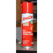 CyclOn All Weather Spray smeermiddel in 100 ml, reinigingsmiddel voor alle weersomstandigheden, zichtbaar in de afbeelding